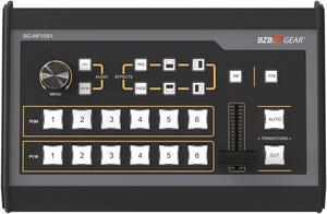 BZBGEAR 6-Channel 1080P FHD SDI/HDMI Live Streaming Multi-Format Video Switcher Mixer with PIP/USB 3.0 Capture Card