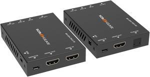 BZBGEAR 4K UHD HDMI Extender with Bi-directional IR/PoC/ARC and Audio De-embedding up to 230ft