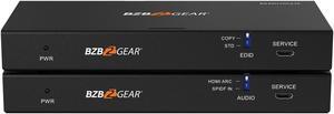BZBGEAR 4K UHD HDMI HDBaseT Extender with IR/ARC/PoC/RS-232 and Audio Embedding/De-embedding up to 230ft