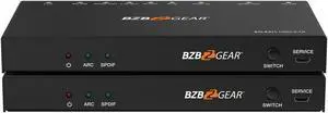 BZBGEAR 4K UHD HDMI HDBaseT Extender with IR/ARC/PoC/RS-232/Ethernet and Audio Embedding/De-embedding up to 330ft