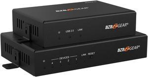 BZBGEAR 4-Port USB3.1/2.0/1.1 SuperSpeed Fiber Extender up to 1000ft