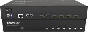 BZBGEAR 4K UHD HDMI/DisplayPort Video Wall Processor with Scaler/Audio for up to 4 TVs