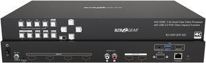 BZBGEAR 4x2 4K UHD Seamless Switcher/Scaler/MultiViewer with Audio De-embedder and Built-in USB Capture Card