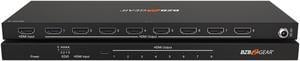BZBGEAR 1x8 4K UHD Ultra Slim HDMI Splitter