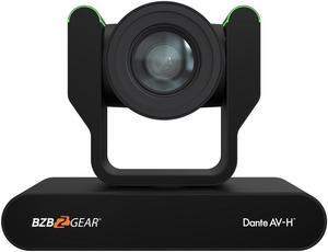 BZBGEAR 20X 1080P FHD Auto Tracking HDMI/3G-SDI/USB 2.0/USB 3.0 Dante AV-H Live Streaming PTZ Camera with Tally Lights (Black)