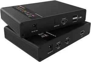 BZBGEAR 4K UHD HDMI/KVM Extender Over Cat5e/6 with Zero Latency and HDR/ARC Support up to 230ft