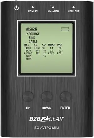 BZBGEAR 4K/1080P HDMI 2.0 18Gbps Portable Signal Test Generator and Analyzer