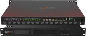 BZBGEAR 8x8 4K UHD Seamless HDMI Matrix Switcher/Video Wall Processor/MultiViewer with Scaler/IR/Audio/IP and RS-232