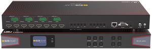 BZBGEAR 4x4 4K UHD HDMI 2.0 Matrix Switcher with Audio De-embedding/Independent Routing and IR Matrixing (4K60 - 4:4:4 and HDR Support)