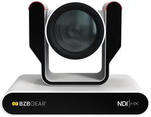 BZBGEAR 25X 4K UHD AUTO TRACKING HDMI 2.0/12G-SDI/USB 2.0/USB 3.0/NDI|HX Live Streaming PTZ Camera with Tally Lights (White)