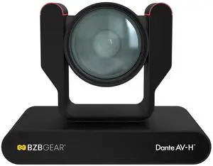 BZBGEAR 12X 4K UHD AUTO TRACKING HDMI 2.0/12G-SDI/USB 2.0/USB 3.0 Dante AV-H Live Streaming PTZ Camera with Tally Lights (Black)