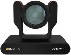 BZBGEAR 25X 4K UHD AUTO TRACKING HDMI 2.0/12G-SDI/USB 2.0/USB 3.0 Dante AV-H Live Streaming PTZ Camera with Tally Lights (Black)