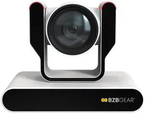 BZBGEAR 12X 1080P FHD Auto Tracking HDMI/3G-SDI/USB 2.0/USB 3.0 Live Streaming PTZ Camera with Tally Lights (White)