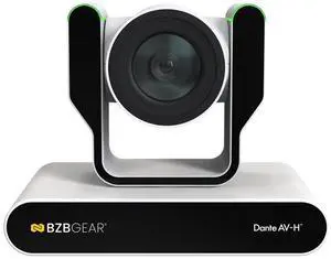 BZBGEAR 30X 1080P FHD Auto Tracking HDMI/3G-SDI/USB 2.0/USB 3.0 Dante AV-H Live Streaming PTZ Camera with Tally Lights (White)