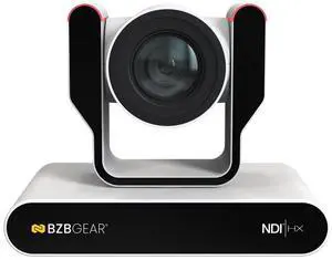 BZBGEAR 20X 1080P FHD Auto Tracking HDMI/3G-SDI/USB 2.0/USB 3.0/NDI|HX Live Streaming PTZ Camera with Tally Lights (White)