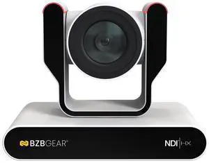 BZBGEAR 30X 1080P FHD Auto Tracking HDMI/3G-SDI/USB 2.0/USB 3.0/NDI|HX Live Streaming PTZ Camera with Tally Lights (White)