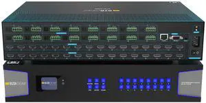 BZBGEAR 16x16 8K UHD HDMI 2.1 Matrix Switcher with Auto Downscalling/Audio De-Embedding (8K60/4K120 4:4:4 and VRR/FVA/ALLM Support)