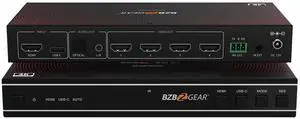 BZBGEAR 2x2 4K UHD HDMI/USB-C Switcher and Video Wall Controller with Audio De-embedding