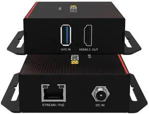 BZBGEAR IP/UVC to HDMI 2.0 POE Decoder Supports H.264/H.265/AVC (Dante AV-H Ready)