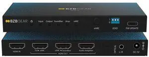 BZBGEAR 8K HDMI 2.1 eARC Audio to AV Receiver/Soundbar/Amplifier Converter/Adapter with CEC/EDID Support