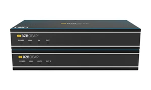 BZBGEAR 8K UHD HDMI 2.1 Over Fiber Extender - 8K60/4K120Hz with IR/RS-232/EDID Management & Audio Embedding/De-Embedding