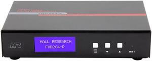 Hall Research FHD264-R AV and control over IP Receiver with Extracted Audio/RS232 over IP and IR
