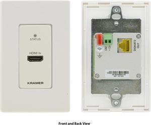 Kramer WP-871XR(W/B) 4K HDR HDMI Wall-Plate PoC Extender (Transmitter) over Long-Reach DGKat 2.0