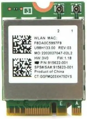 New HP 11-AH117WM  Wireless WiFi Card 915622-001 915623-001 RTL8822BE 189