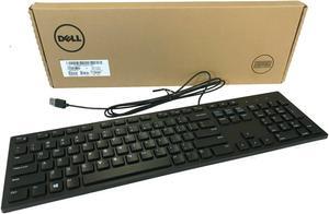 New Dell Genuine KB216-BK-US Multimedia USB Wired Keyboard Black 644G3 G4D2W RKR0N 6WMN0