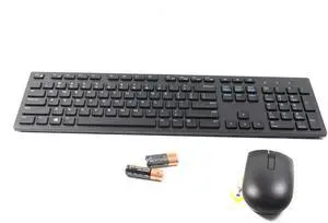 Dell KM636 Black Wireless Keyboard & Mouse With Batteries WK636T 06XV7 006XV7 CN-006XV7