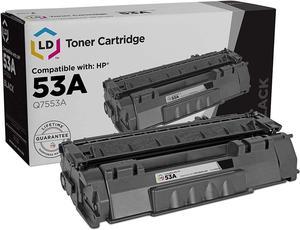 LD Compatible Toner Cartridge Replacement for HP 53A Q7553A (Black)