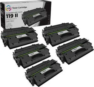 LD Products Compatible Toner Cartridge Replacement for Canon 119 HY (5 Pack - Black) for use in LBP251dw, LBP253dw, LBP6300dn, LBP6650dn, LBP6670dn, M6160dw, MF414dw, MF416dw, MF419dw, MF5850dn