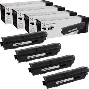 LD Products Toner Cartridge Compatible with Replacement for Kyocera TK-1152 1T02RV0US0 (Black, 4-Multipack) Compatible with The Following Kyocera-Mita Printer Model M Series M2635dw