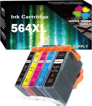 GTS Compatible HP564XL Ink Cartridge [PBBCYM] HP 564 XL Replacement  3520 3521 3522 4610 4620 5510 5512 5514 5515 5520 5525 6510 6512 6515 6520 6525 7510 7515 7520 7525 B8550 (5 Pack)