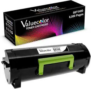 ValueColor Remanufactured Toner Cartridge Replacement for Lexmark 501H for Lexmark MS310 MS312 MS315 MS410 MS415 MS510 MS610 MX310 MX410 MX510 MX610 M1145 M3150 XM1135 XM1145 XM3150 (6,000 Pages)