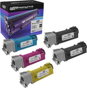 Speedy Inks Compatible Toner Cartridge Replacement for Dell 2130cn High-Yield (2 Black, 1 Cyan, 1 Magenta, 1 Yellow, 5-Pack)