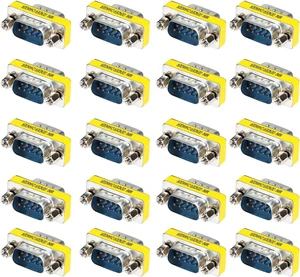 9 Pin RS-232 DB9 Male to Male Female to Female Serial Cable Gender Changer Coupler Adapter (20 Pack DB9 Male to Male) 9 Pin RS-232 DB9 Male to Male Female to Female Serial Cable Gender Changer Coupler Adapter (20 Pack DB9 Male to Male)