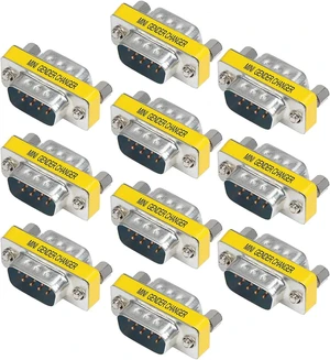 9 Pin RS-232 DB9 Male to Male Female to Female Serial Cable Gender Changer Coupler Adapter (10 Pack DB9 Male to Male) 9 Pin RS-232 DB9 Male to Male Female to Female Serial Cable Gender Changer Coupler Adapter (10 Pack DB9 Male to Male)