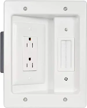 Good Product Outlet HT2102WHV1 in Wall TV Kit, White