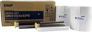DNP Premium Digital Media for QW410 Printer, 4x6 Roll, 150 Prints Per Roll, 2 Rolls, 300 Total Prints