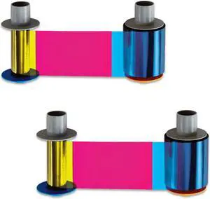 Fargo 84052 YMCKK Color Ribbon for HDP5000 Printers - 2 Pack