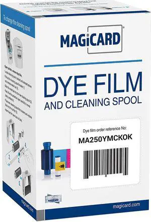 Magicard MA250YMCKOK Color Ribbon Kit (YMCKOK, 250 Prints) for Enduro and Rio Pro Series Card Printers Straight from Manufacturer