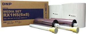 DNP Print Media for DS-RX1HS High Speed Dye Sub Printer - 6x8 350 Prints Per Roll; 2 Rolls Per Case (700 Total Prints)