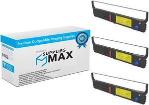 SuppliesMAX Compatible Replacement for Okidata MICROLINE 4410/PACEMARK 4410 Series Black Printer Ribbons (3/PK) (40629302_3PK)