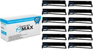Compatible Replacement for TallyGenicom Dascom 1125/1325/DS-300 Black Printer Ribbons (12/PK) (D-1125-BL_12PK)