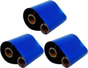 3 Count Pack 4.33" x 1476' Thermal Wax Ribbon Enhanced Wax Resin for Zebra Desktop Printer S4M Z4M 105SE 105S 105SL 105SLPlus 160S S500 S600