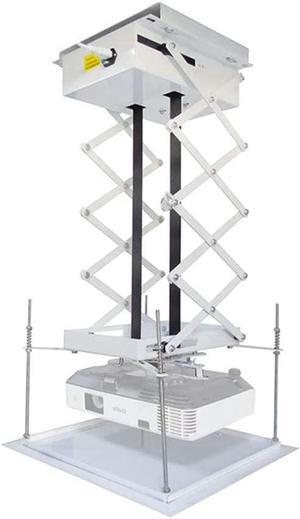 PreAsion 59 Inch Projector Bracket Motorized Lift Projector Lift Motorized Ceiling Projector Scissor Projector Mount Ceiling