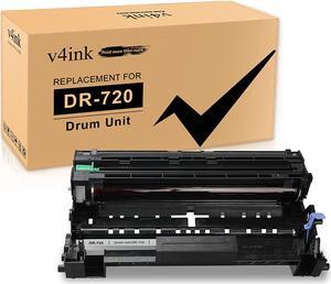 V4INK Compatible Drum Replacement for Brother DR720 DR-720 Drum Using with Brother hl-5450dn hl-5470dw mfc-8510dn dcp-8110dn hl-6180dwt mfc-8710dw mfc-8950dw mfc-8910dw dcp-8150dn Printer (Not Toner)