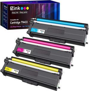 E-Z Ink (TM) Compatible Toner Cartridge Replacement for Brother TN-433 TN433 TN433bk TN431 Compatible with HL-L8260CDW HL-L8360CDW MFC-L8610CDW MFC-L8900CDW (Cyan, Magenta, Yellow, 3 Pack)