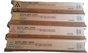 Genuine Ricoh MP C5000 C5050 LD550C Toner Bundle Set BCYM 841284, 841453, 841454, 841455